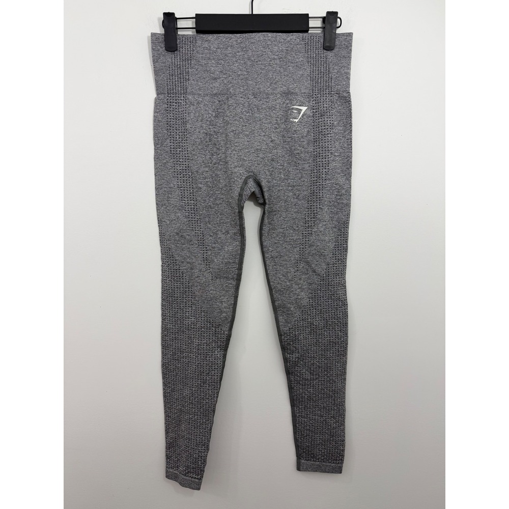 Gymshark Vital Seamless Leggings Charcoal Marl Grey High Waist Small GLLG1830